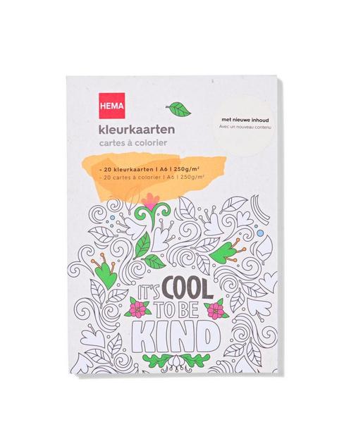 HEMA Kleurkaarten A6 DIY, Verzamelen, Geboortekaartjes en Visitekaartjes, Verzenden