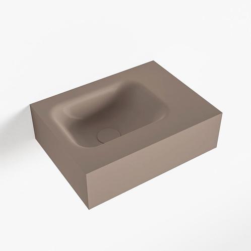 MONDIAZ LEX Smoke vrijhangende solid surface wastafel 40cm., Doe-het-zelf en Verbouw, Sanitair, Overige typen, Nieuw, Ophalen of Verzenden