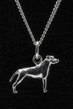 Zilveren Amerikaanse pitt bull terrier oren gecoupeerd ke..., Sieraden, Tassen en Uiterlijk, Verzenden, Nieuw