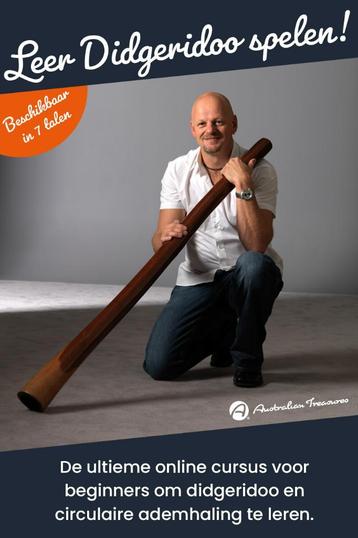Onlinelessen Didgeridoo spelen &amp; Circulaire Ademhaling beschikbaar voor biedingen
