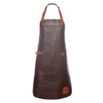 GGM Gastro | KARLOWSKY | Leren Slabbenschort - Mokka |, Verzenden, Nieuw, Overige kleuren, Schort