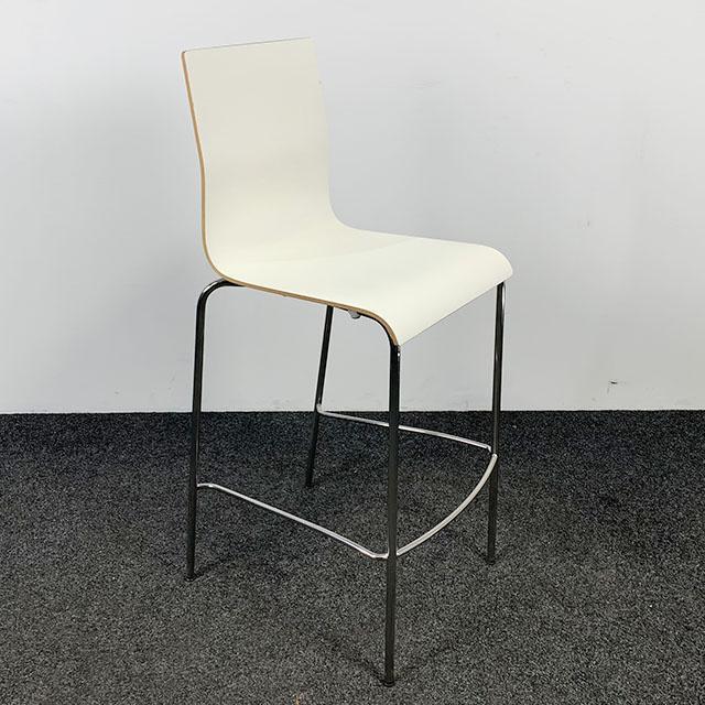 Van Der Sluis Barkruk - Witte Zitting, Huis en Inrichting, Barkrukken, Gebruikt, Ophalen of Verzenden