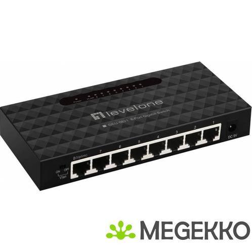LevelOne GEU-0821 netwerk-switch Gigabit Ethernet, Computers en Software, Netwerk switches, Nieuw, Verzenden