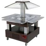 Eiland buffet - salad bar, gekoeld, gemotoriseerd koepel 4x, Zakelijke goederen, Horeca | Keukenapparatuur, Verzenden, Nieuw in verpakking