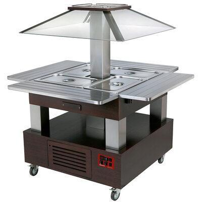 Eiland buffet - salad bar, gekoeld, gemotoriseerd koepel 4x, Zakelijke goederen, Horeca | Keukenapparatuur, Nieuw in verpakking