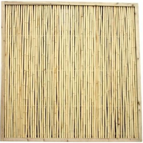 Bamboescherm houten frame - 180 x 180 cm - Naturel - 180 x 1, Tuin en Terras, Overige Tuin en Terras, Ophalen of Verzenden