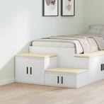 vidaXL Opbergkast Wit 127x41x40 cm Houtmateriaal, Verzenden, Nieuw, Hout
