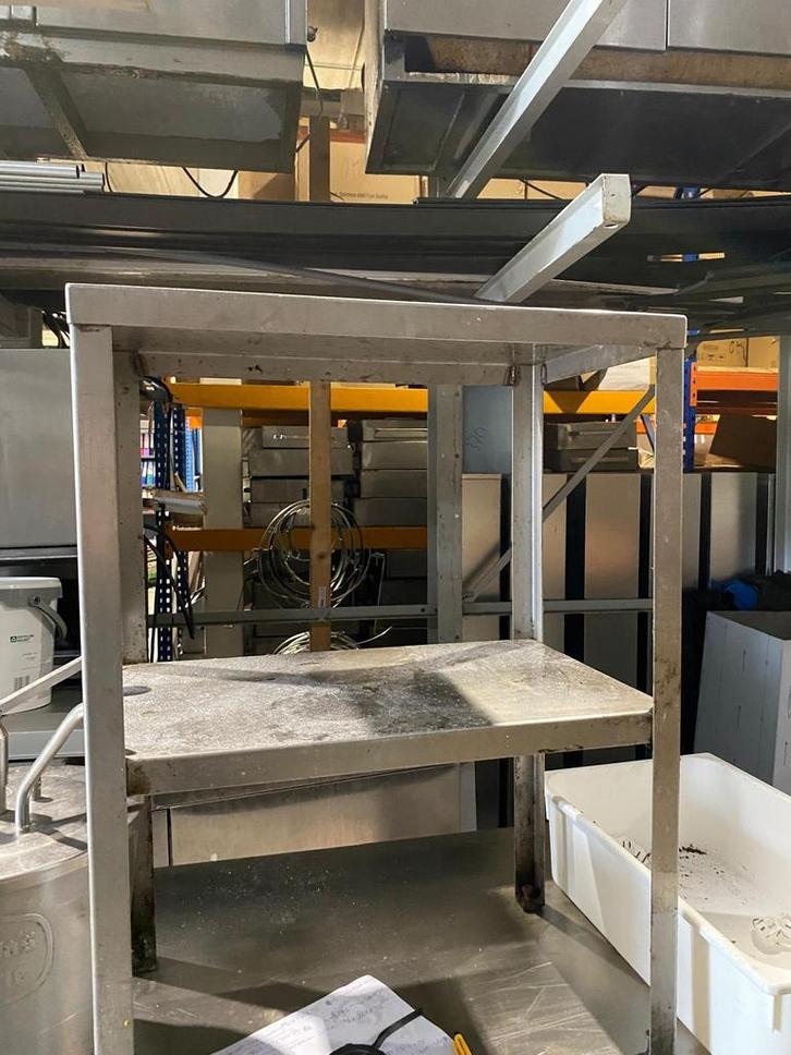 kleine RVS Tafel - 35x55x75,5 lxbxh, Zakelijke goederen, Horeca | Keukenapparatuur, Ophalen of Verzenden