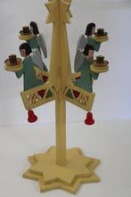 Erzgebergte: kandelaar met 4 engelen - Kaarsenhouder - Hout, Nieuw