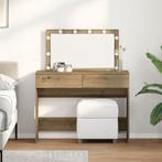 vidaXL Kaptafel artisanaal eikenkleurig 100 x 40 x 120 cm, Huis en Inrichting, Tafels | Kaptafels, Verzenden, Nieuw