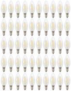 Kaarslamp E14 - 50 stuks | LED 4W=40W traditioneel licht | w, Nieuw, Verzenden