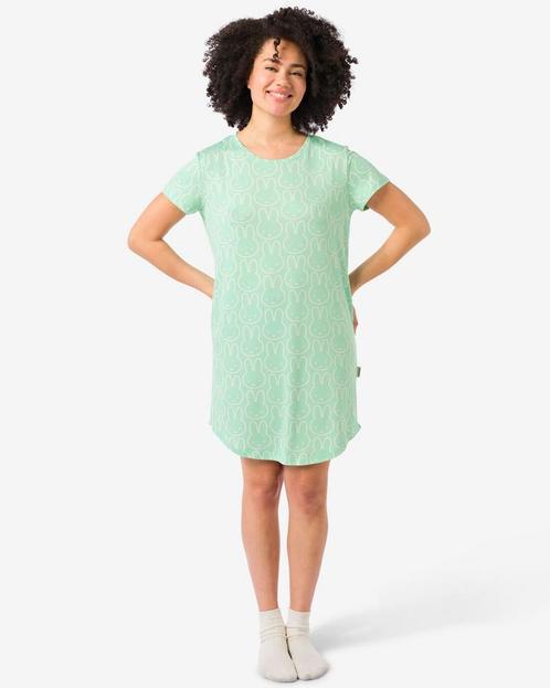 HEMA Nijntje damesnachthemd micro lichtgroen, Kleding | Dames, Ondergoed en Lingerie, Verzenden