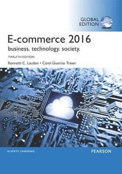 9781292109961 E-Commerce 2016 | Tweedehands, Boeken, Schoolboeken, Zo goed als nieuw, Verzenden