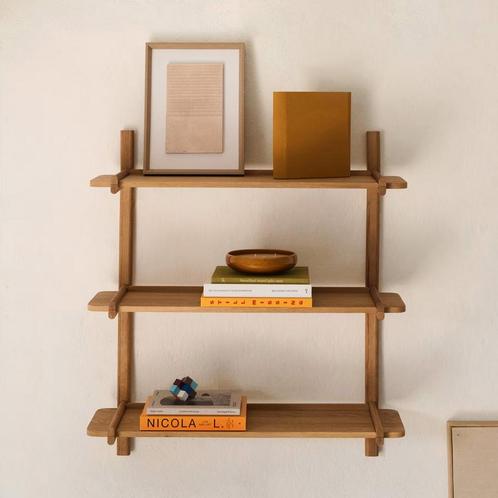 *WOONWINKEL* Kave Home Sitra Houten Planken Aan De Muur 90 C, Huis en Inrichting, Kasten | Overige, Nieuw, Verzenden