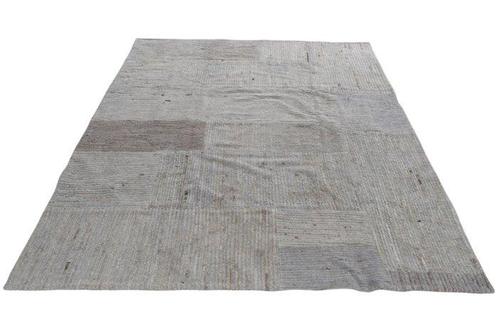 Designer half tapijt half kelim patchwork - Vloerkleed - 309, Huis en Inrichting, Stoffering | Tapijten en Kleden