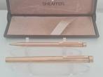 Sheaffer - Targa plaqué or , plume en or 18 K - Vulpen, Verzamelen, Pennenverzamelingen, Nieuw
