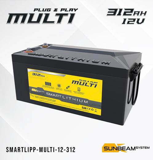 SUNBEAMsystem Smart Lithium Accu Plug &amp; Play - 12v 312Ah, Watersport en Boten, Navigatiemiddelen en Scheepselektronica, Nieuw