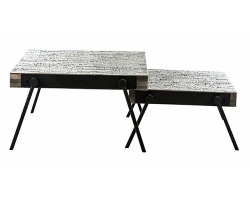 Salontafel set van 2 SQUARE | MySons, Huis en Inrichting, Tafels | Salontafels, Nieuw, Ophalen of Verzenden