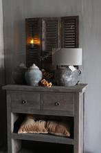 Drieluik shutters brown wash 70 cm, Ophalen of Verzenden, Nieuw