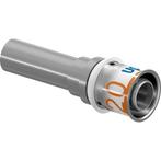 Uponor S-Press Plus perskoppeling Ø20x15 koper vernikkeld, Doe-het-zelf en Verbouw, Verzenden, Nieuw