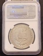 Zuid-Afrika. 50 Cent 1963 BU UNC Springbok Jan Van Riebeck