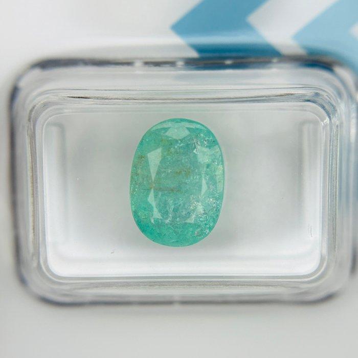 Zonder minimumprijs - 1 pcs Groen, Blauw Paraiba toermalijn, Sieraden, Tassen en Uiterlijk, Edelstenen