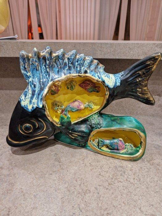 Vallauris - Tafellamp - Aardewerk, Antiek en Kunst, Curiosa en Brocante