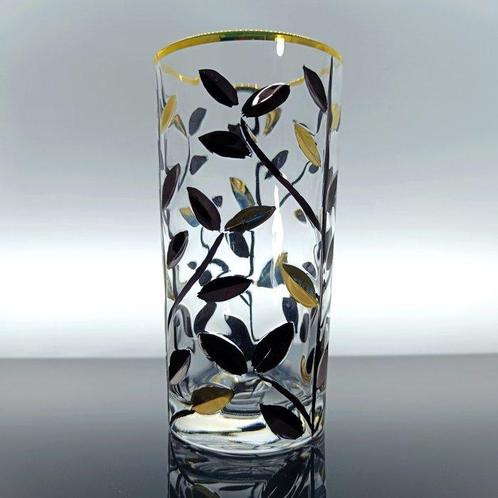 Secoloventesimo - Drinkservies - Goud Zwart blaadje L.D. -, Antiek en Kunst, Antiek | Meubels | Tafels