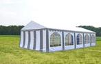 Premium Partytent PVC 4x10x2 mtr in Wit-Grijs (4x10 meter), Verzenden, Nieuw, 2 meter of meer, Partytent