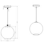 LED Hanglamp - Hangverlichting - Trion Mono - E27 Fitting -, Huis en Inrichting, Lampen | Hanglampen, Ophalen of Verzenden, Nieuw