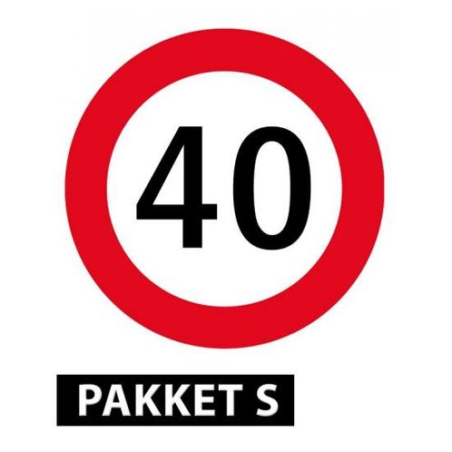 40 jaar versiering pakket klein - 40 jaar versiering, Hobby en Vrije tijd, Feestartikelen, Ophalen of Verzenden