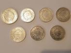 Frankrijk. Lot de 7 monnaies en argent (10 Francs et 50