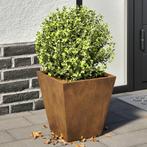 vidaXL Plantenbakken 2 st 30x30x30 cm weervast staal, Tuin en Terras, Verzenden, Nieuw, Metaal