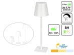 Oplaadbare Tafellamp Wit | Ideaal voor de Camping | Tot 8Hr, Wit, tafellamp, campinglamp, oplaadbaar, witte lamp, Nieuw, Ophalen of Verzenden