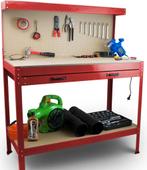 Werkbank Rood - Incl. Prikbord en Lade, Verzenden, Nieuw