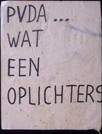 PvdA wat een oplichters op poster (lijst optie, Posters), Verzamelen, Posters, Verzenden, Nieuw, Overige onderwerpen, Met lijst
