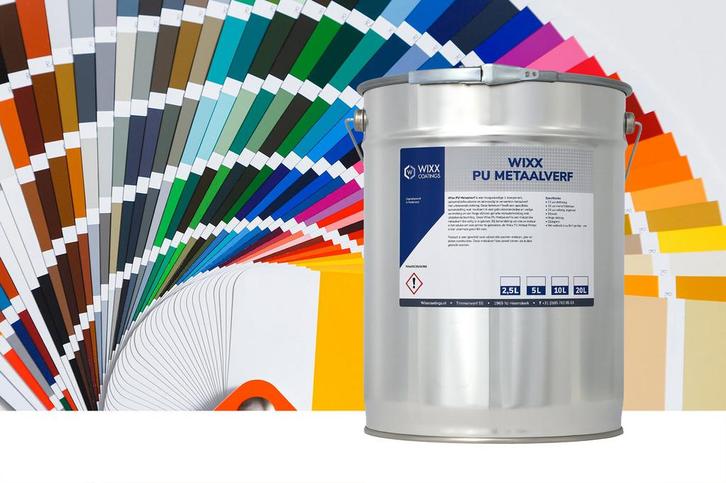 Wixx PU Metaalverf RAL 9010 | Zuiver Wit 10L, Doe-het-zelf en Verbouw, Verf, Beits en Lak, Verf, Wit, Nieuw, 5 tot 10 liter, Verzenden