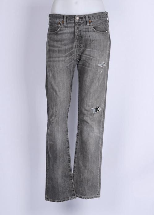 Vintage Straight Levis 501 Grey size 30 / 31, Kleding | Heren, Spijkerbroeken en Jeans, Ophalen of Verzenden