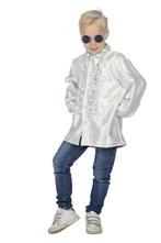 Disco 70S Blouse Wit Jongen, Kinderen en Baby's, Carnavalskleding en Verkleedspullen, Nieuw, Verzenden