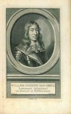 Portret van Willem Joseph, Baron van Ghent tot Drakenburgh, Antiek en Kunst, Kunst | Etsen en Gravures