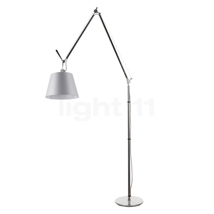 Artemide Tolomeo Mega Terra, frame aluminium/lampenkap satin, Huis en Inrichting, Lampen | Vloerlampen, Nieuw, Verzenden