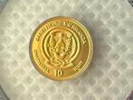 Rwanda. 10 Amafranga 2018 Calendario Azteca, 1/200 Oz oro