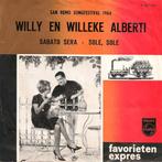 Single - Willy En Willeke Alberti - Sabato Sera / Sole, Sole, Cd's en Dvd's, Zo goed als nieuw, Verzenden