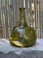 Fles - Glas - 17e-eeuwse buikfles