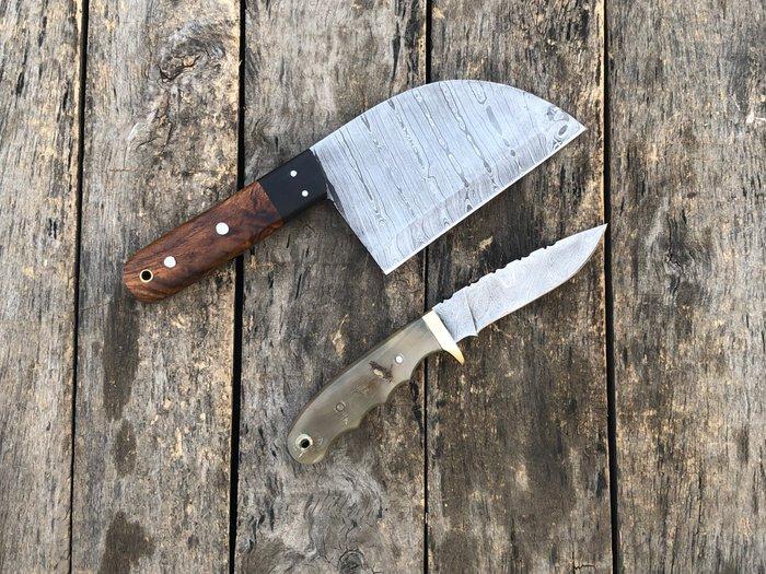 Keukenmes - Handgemaakte Servische zware chef hakmes en, Antiek en Kunst, Antiek | Keukenbenodigdheden