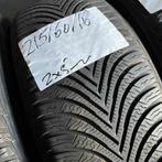 2 x Michelin Alpin 5 215-60-16 Winterbanden 5mm, Auto-onderdelen, Banden en Velgen, 16 inch, Band(en), Personenwagen, Gebruikt