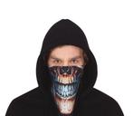 Halloween Bandana Masker Schedel Klittenband, Nieuw, Verzenden