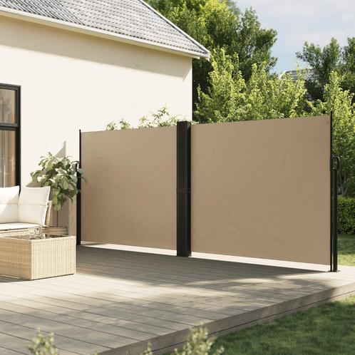 vidaXL Windscherm uittrekbaar 180x600 cm beige, Tuin en Terras, Zonneschermen, Nieuw, Verzenden