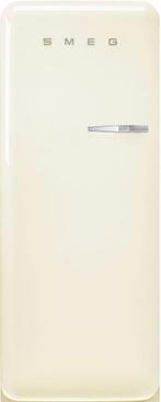 Smeg FAB28LCR6 retro jaren 50 koelkast - creme - linksdraaie, Witgoed en Apparatuur, Koelkasten en IJskasten, 150 tot 200 liter