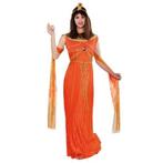 Cleopatra kostuum - Oranje, Verzenden, Nieuw, Feestartikel